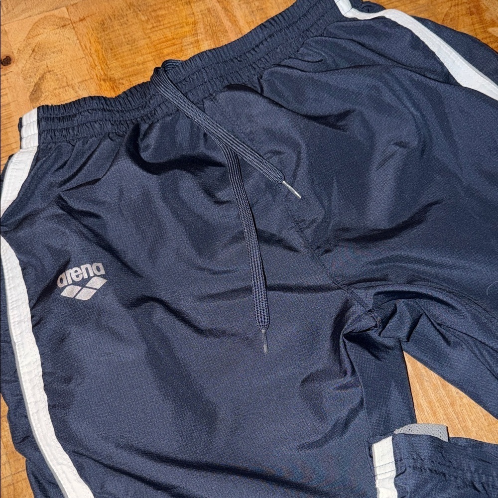 Diadora Men's Navy Joggers with White Accents - Picture 2 of 5